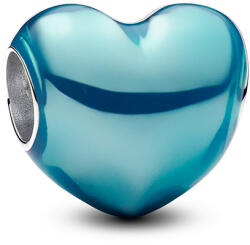 Pandora Fémes égkék szívbűbáj charm - 793337C06 (793337C06)