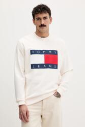 Tommy Hilfiger pamut melegítőfelső bézs, nyomott mintás, DM0DM22643 - bézs L