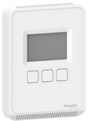 Schneider Electric SpaceLogic, Senzor CO2 temperatura, cu 3 butoane/LCD, Analog (SLASLCX)