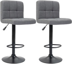 Timeless Home Szövet borítású bárszék 2 db, több színben-világos szürke (HOP1001536-2)