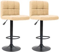 Timeless Home Szövet borítású bárszék, 2 db, bézs (HOP1001536-6)