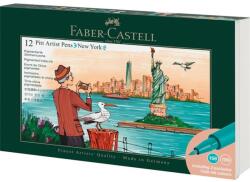 Faber-Castell New York 12 db-os művészfilctoll készlet (FC267135) - tintasziget