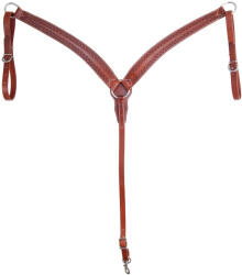 POOL'S Kígyós eszközzel ellátott lóvadász nyakörv Pool's Breast 5957 barna