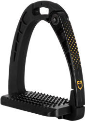 EQUESTRO Oldalakra nyitható, széles taposú lovagló kengyelek Equestro fekete