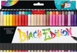 Faber-Castell Ecsetirón készlet, tartóval, FABER-CASTELL "Black Edition", 50 különböző szín (TFC116454) - tintasziget