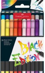Faber-Castell Ecsetirón készlet, FABER-CASTELL "Black Edition", 20 különböző szín (TFC116452) - tintasziget