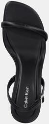 Calvin Klein Кожени сандали Calvin Klein SCULPT KITT HEEL STRAPPY LTH (HW0HW02800)