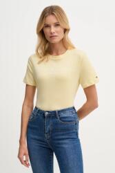 Tommy Hilfiger pamut póló sárga, WW0WW40276 - sárga XS