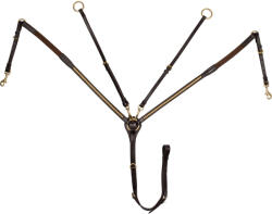 SUPREME Rézvilla bőr vadászkutya nyakörv Supreme COB barna