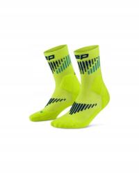 CEP Női kompressziós zoknik CEP Compression Core Merino 3.0 Mid Cut kék|zöld