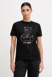 Guess pamut póló fekete, V5BI16 K8FQ4 - fekete XS