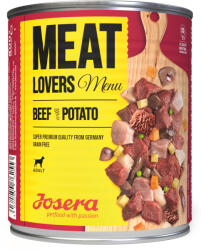 Josera Meat Lovers Menu Beef with Potato | Teljes értékű marhás nedvestáp burgonyával felnőtt kutyáknak - 800 g