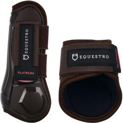 EQUESTRO Zárt lábvédők fiatal lovak számára TPU és neopréna anyagból Equestro nagyló barna