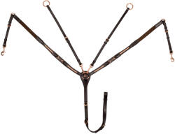 SUPREME Bőr villa nélküli kutyanyakörv Supreme nagyló barna