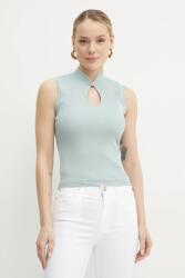 GUESS felső MALIA türkiz, női, sima, W5GR10 Z3L10 - türkiz L