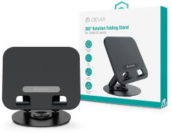 DEVIA 360°-ban forgatható asztali tablet/laptop tartóállvány - fekete - mobilehome