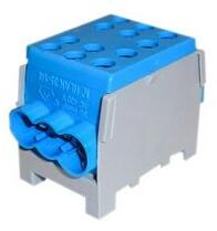 Pollmann Fővezetéki leágazókapocs 150/125A Cu/Al csavaros kék 2x35+4x25mm2 HLAK 35-1/4 M2 Pollmann - 2080179