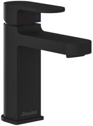 RAVAK Chrome mosdócsaptelep 180 mm lefolyó nélkül CR 014.20BL, fekete (X070428)