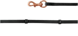 WALDHAUSEN Bőr lókantár karabinerekkel Waldhausen Island fekete