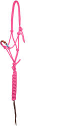 POOL'S Gyöngyös csomós lóvezető kötél pórázzal Pool's rózsaszín