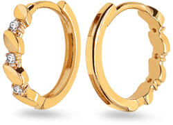 Heratis Forever Fülbevaló finom levelekkel és cirkóniákkal, 9K IZ25186HR