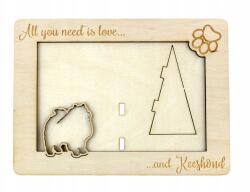 Art-Dog Farkas spicc gravírozott képkeret kutyával, kutya neve, formátum 10x15 cm (5906111233175)