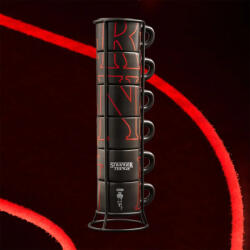 Bialetti Stranger Things espresso csésze szett állványban 6db (STRTH02P)