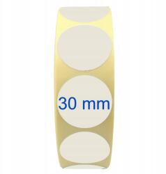  Hőszigetelő címkék fi30 mm Fehér 2000 db ragasztó (E-TER-fi30-N2000-G40-R1-KA-B-ECO-)