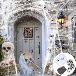  Halloween Dekoráció Pókháló Pókokkal Winwild 150G (6919642359398)