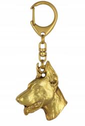 Art-Dog Doberman aranyozott kutya kulcstartó, exkluzív kulcstartó (5906111204304)