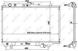 NRF Chladič motora NRF 516511 (516511)