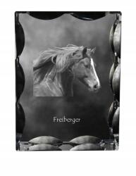 Art-Dog Freiberger ló fotó díszes kristályban, ajándéktárgy, lakásdekoráció (5055882450363)