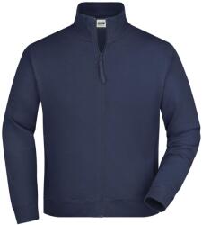 James & Nicholson (Daiber) Férfi kapucni nélküli cipzáros felső JN058 - Sötétkék | S (1-JN058-63121)