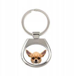 Art-Dog Chihuahua rövidszőrű kutya kulcstartó, kulcstartó grafika (5056739219409)