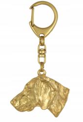 Art-Dog Weimari vizsla aranyozott kutya kulcstartó, exkluzív kulcstartó (5906111203741)