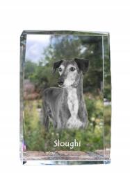 Art-Dog Perzsa agár, Szaluki kutya kép kristályban, emléktárgy, trófea, szobor (5055882467279)