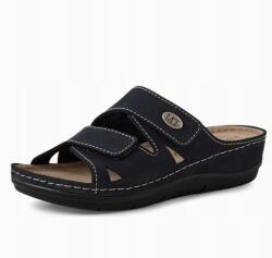 Marco Tozzi bőr flip-flop papucs két tépőzárral 42-es méret (2-27512-42 805)