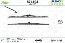Valeo Silencio 650/550 mm 574194