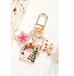  Kulcstartó Táskához Aranyos Házikó Dísz Cuki Akasztó Dísz Arany Színű Ajándéknak (AG251006011458)