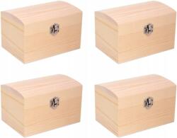 EWT 4 db Fa Doboz Ékszerek, Díszek Tárolására, Festhető, Diy (EWT-17)
