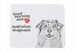 Art-Dog Ausztrál juhászkutya egérpad kutyával, az Ön fényképével (5055882491649)
