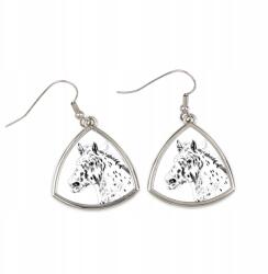 Art-Dog Noriker ló háromszög alakú, lógós fülbevaló fényképpel, személyre szabható (5055882477414)