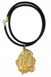 Art-Dog Basset Hound aranyozott kutya nyaklánc, szíj medál (5906111286621)