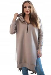 Kesi Melegítő pulóver kivágásokkal az oldalán, bézs