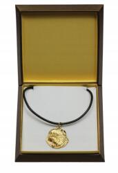 Art-Dog Brüsszeli griffendéles aranyozott nyaklánc medál kutyával díszdobozban (5906111284443)