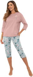 Italian Fashion Pijama dama ITALIAN FASHION PERLIS 3/4+3/4 roz/print: M (AAF-KPZ-PERL-33RD M)