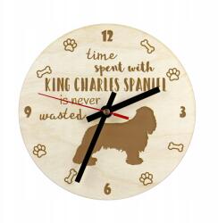  Cavalier King Charles spániel gravírozott kutyaóra, átmérő 20 cm (5906111219773)