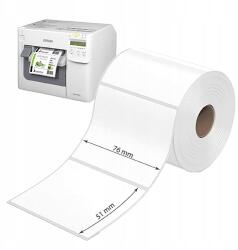 Print&Stick 76x51 mm-es magasfényű címke Epson ColorWorks-höz
