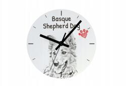  Baszk juhászkutya lógó és álló kutya óra, személyre szabható fényképpel (5060381106680)
