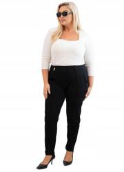 Kesi Fekete Plus Size női pamut nadrág elasztikus derékrésszel 7XL (5907302137128)